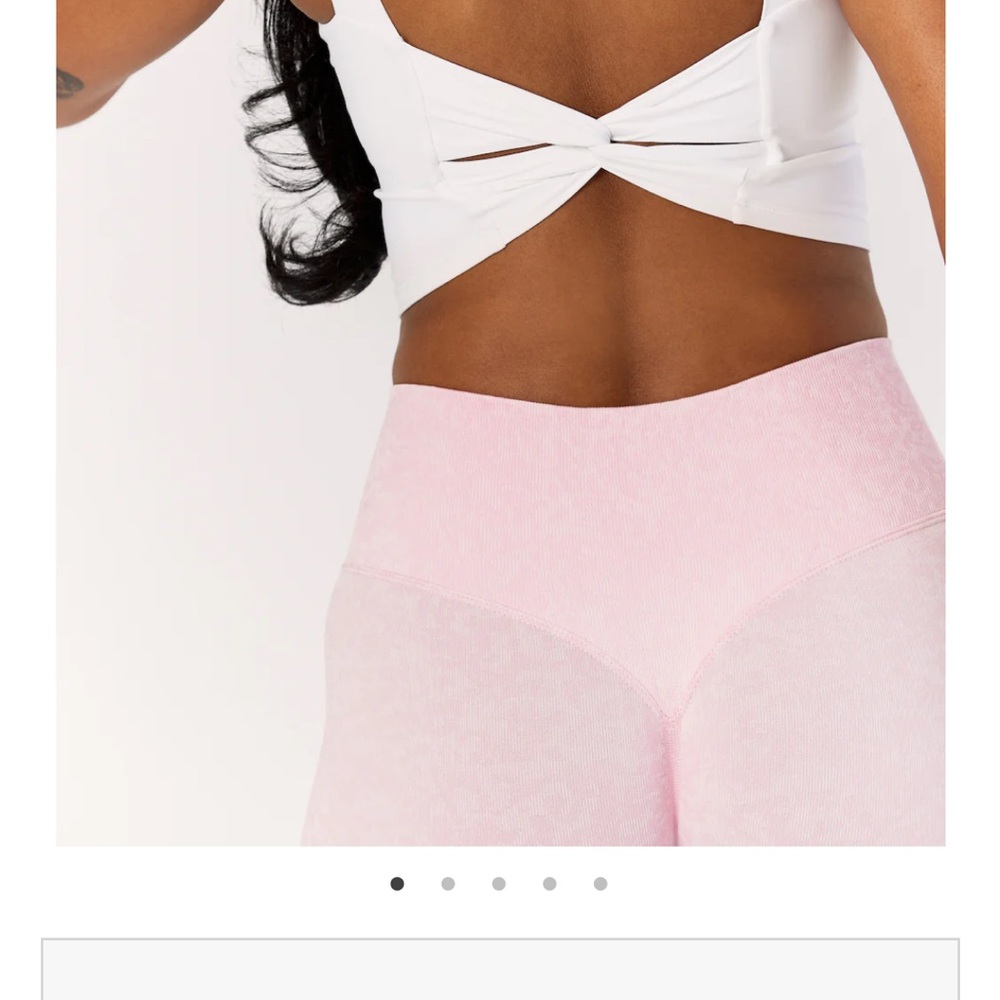 White Twist-Back Sports Bra